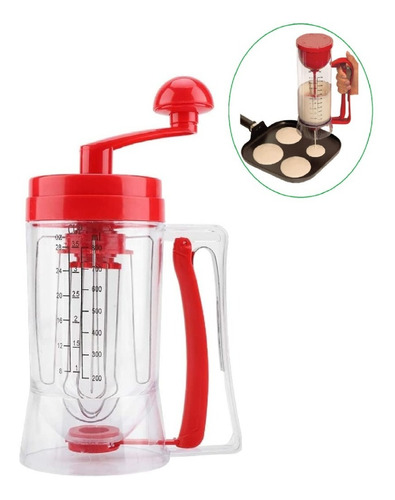 Maquina Mezcladora Dispensadora Para Hotcakes Cupcakes 