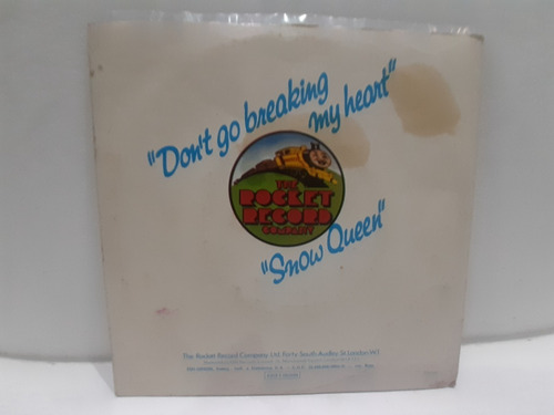 Compacto Elton John - Don´t Go Breaking My Heart - Disco (Usado)