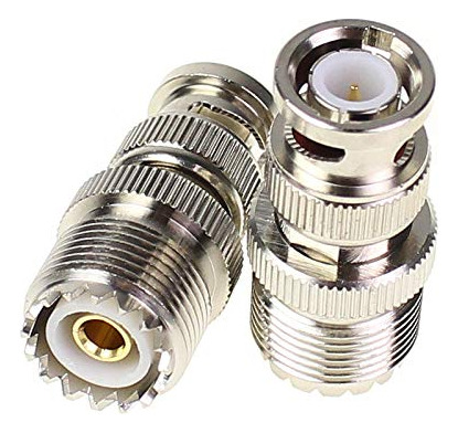 Pack Adapters Bnc A Uhf So-239 - 2 Piezes Rf