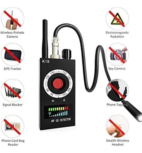 Detector De Cámara Espía Rastreador Gps Audio