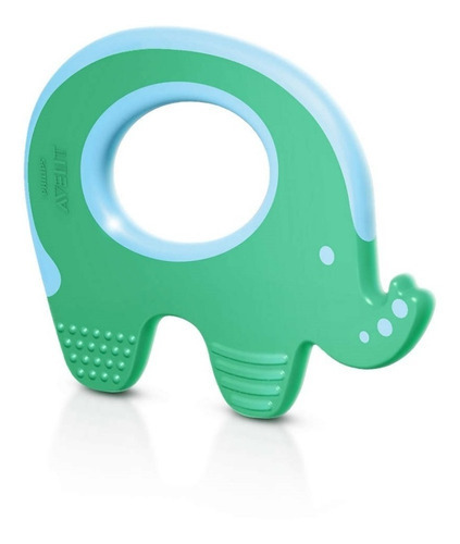 Mordillo Con Forma De Elefante Avent Scf199/00 Color Verde