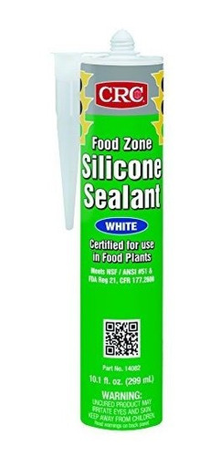 Crc Food Zone Silicone Sealant - White, 10.1 Fl Oz, (pack Of