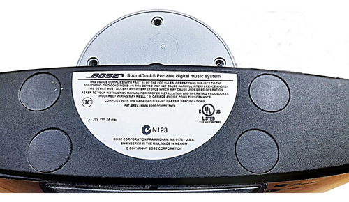 Control Remoto Genérico Para Bose Sounddock Portable Negro
