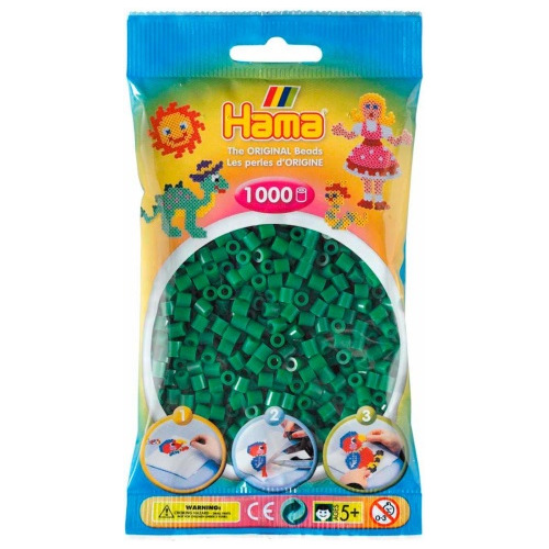 Hama Beads 1000 Piezas Verdes 