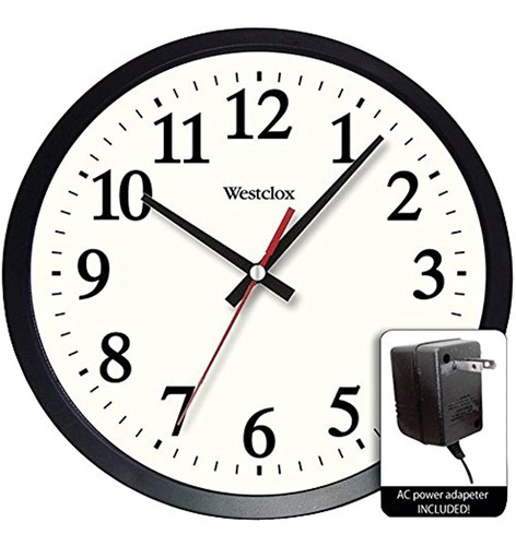 Westclox Reloj De Pared 14 Dia Blanco Analógico Movimiento D