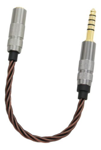 Adaptador Macho De 4,4 Mm A Hembra De 3,5 Mm Marrón