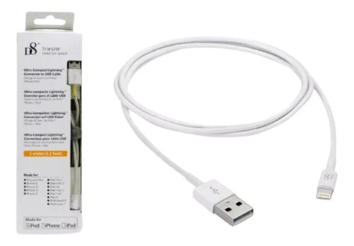 Cable Usb Compatible iPhone Lightning Carga Rapida