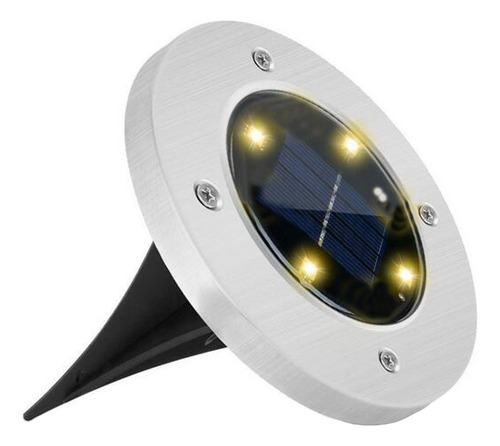 Lámpara De Jardín F Para Exteriores Con 4 Led, Luz De Suelo