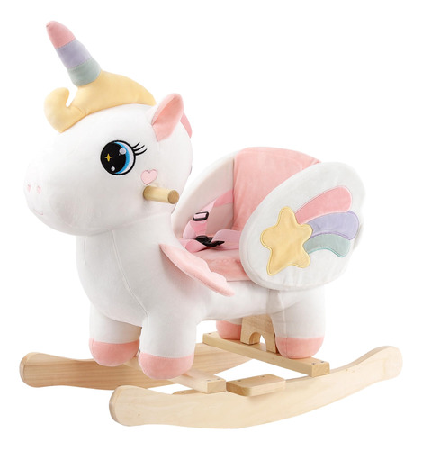 Funlio Caballo Mecedor De Unicornio Para Bebe, Caballo Meced