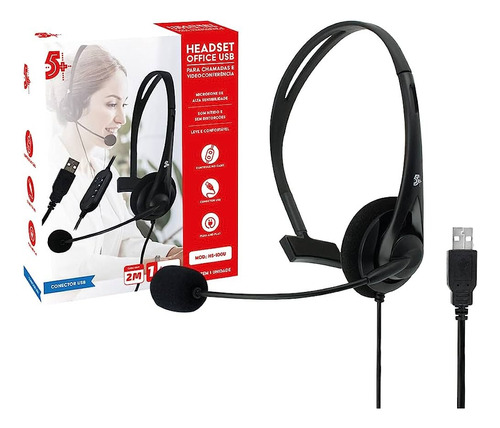 Kit Com 10 Headset Office Para Telefone/computador 5+