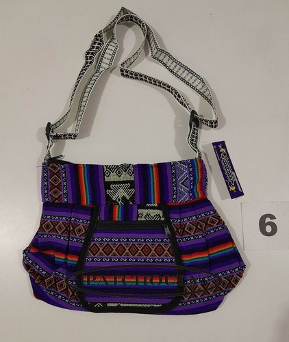 Imagen 5 de 7 de Cartera Morral Bolso Bandolera Aguayo Artesanal Oval Chico