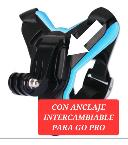 Soporte Casco Frontal Mentonera Gopro Camara Deportiva