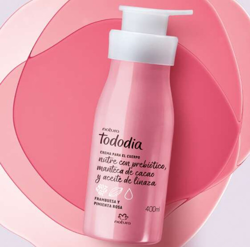 Natura Tododía Frambuesa Y Pimienta Rosa Crema 400ml Frambuesa Y Pimienta Rosa