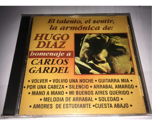 Hugo Díaz Homenaje A Carlos Gardel Cd Nuevo Cerrado 