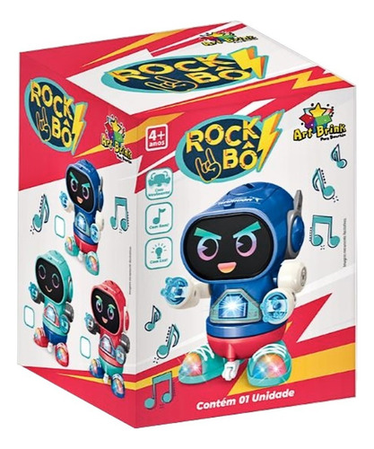 Robot de juguete para niños Cool Genext Dancer Light, color 3D, color rojo, robot personaje Boy Rock Bô