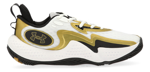 Zapatillas Under Armour Spawn 5 Unisex En Blanco Y Dorado | 