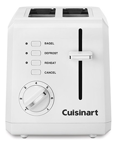 Tostadora compacta de plástico Cuisinart Cpt-122 de 2 rebanadas