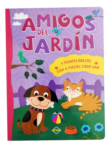 Super Libro Rompecabezas Amigos Del Jardin Para Niños Y Niña