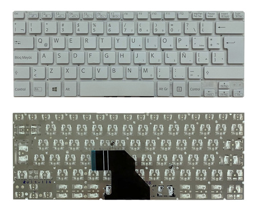 Teclado Sony Svf14 Blanco Sin Marco Svf142 Svf143