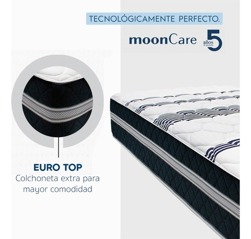 Colchón Queen Size Restonic Confort Mooncare