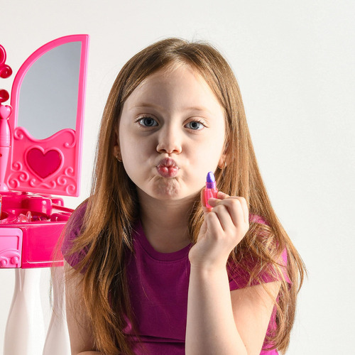 Set De Tocador Play22 Pretend Play Para Niñas Con Espejo Y T