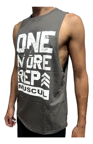 Musculosa Hombre Gym 100% Algodon Olimpica Abiertas Victory