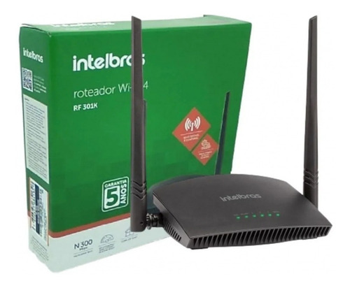 Repetidor Roteador Wi-fi Intelbras Rf 301k 5dbi N 300 Mbps 