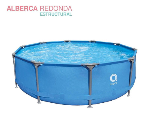 Alberca Piscina Redonda Estructura De Acero 305cm X 76cm