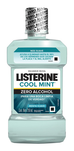 Listerine Zero Menta Suave 250ml