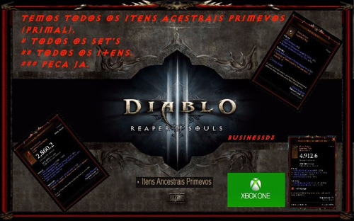 Itens Diablo 3 Xbox One  16 Sets  Primeveos.(primal).2.6.1