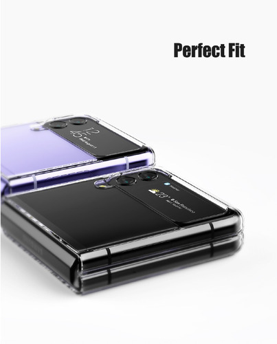 Imagen 4 de 9 de Funda Anticaidas Protector Rigido Clear Galaxy Z Flip3