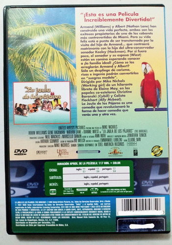 La Jaula De Los Pájaros Robin Williams Dvd Original (Usado)