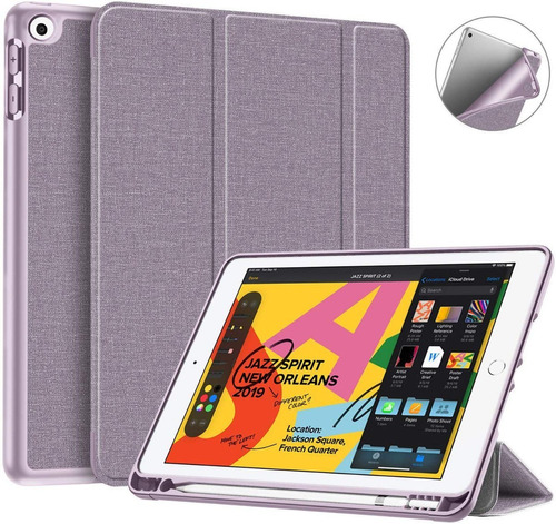 Case Fintie Para iPad 10.2 8gen A2270 A2429 C/ Pen Holder Lv