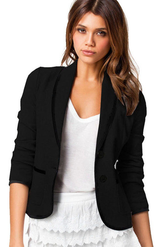 Abrigo De Negocios Para Mujer, Traje Tipo Blazer, De Manga L