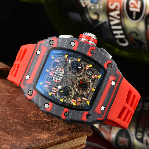Reloj Richard Quartz Con Calendario Multifunción, Color Verd
