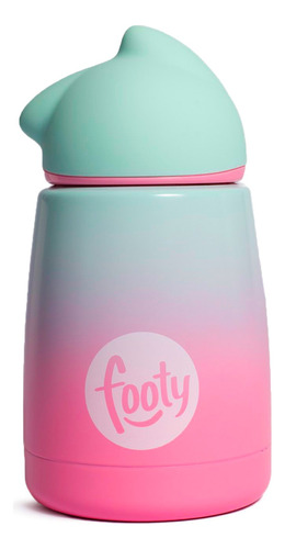 Botella Footy Lifestyle Niña Termica 330ml Verde-rosa Cli