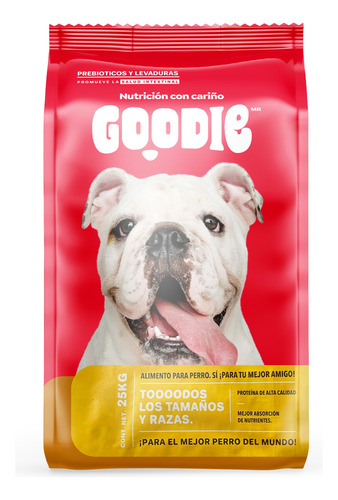 Alimento Goodie Para Perros Adultos 18% De Proteina 25 Kilos