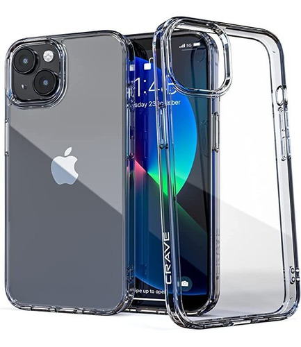 Crave Clear Guard Para Teléfono 14 Case, Shockproof Clear Ca