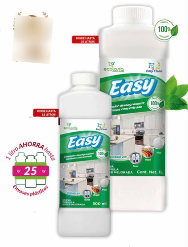 Easy 1 Lt, Limpiador Multiusos Concentrado
