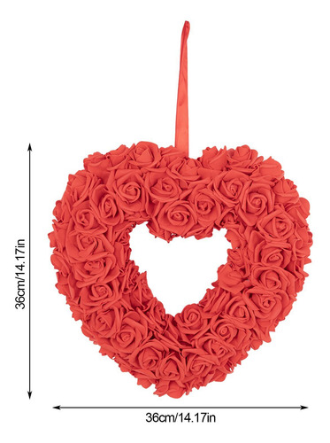 Corona De Flores En Forma De Corazón Decoración De Coronas D