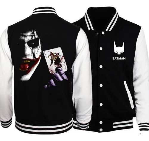 Chamarra De Béisbol Uniforme Con Estampado Joker Poker