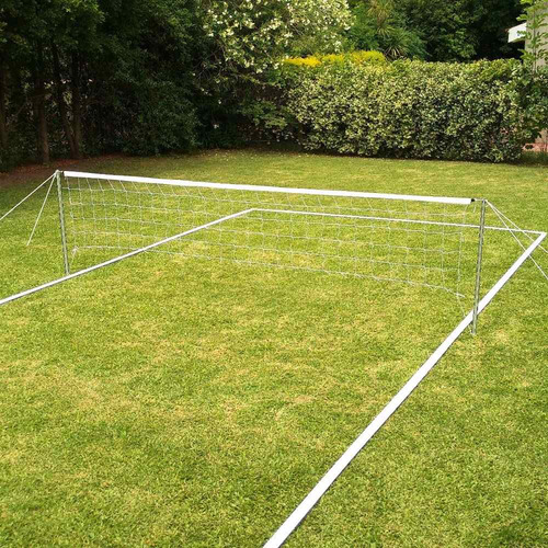 Lineas Cancha Futbol Tenis Voley Cinta Y Clavos Estaca 10x6m