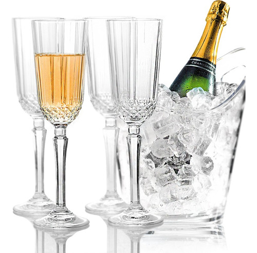 Imagen 2 de 8 de Set X 4 Copa Vaso Champagne Linea Diony Pasabahce 125 Cc