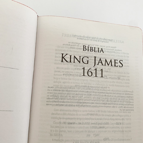 Bíblia Sagrada King James 1611 - Capa Dura - Bkj Atualizada