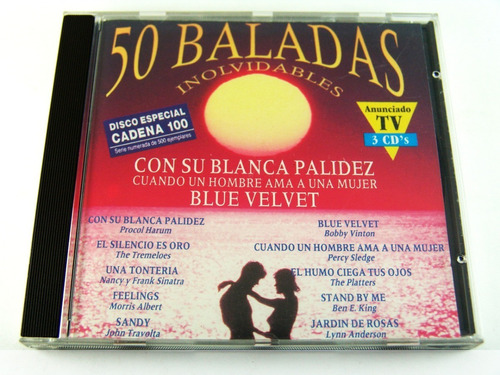 50 Baladas Inolvidables Disco Especial Cadena 100 Promo Spa