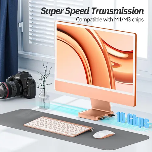 Hub Usb C Para iMac De 24 2021-2024 Minisopuru, Con Conexi