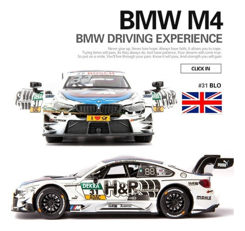 Bmw M4 Dtm Carreras Modelos Coches Aleacion Luz Y Sonidos