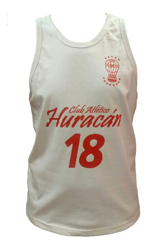 Imagen 1 de 6 de Musculosa De Huracán Gm Algodón Blanca