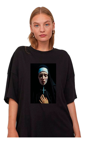 Remera Unisex Monja Aesthetic Estampa Personalizada Algodón
