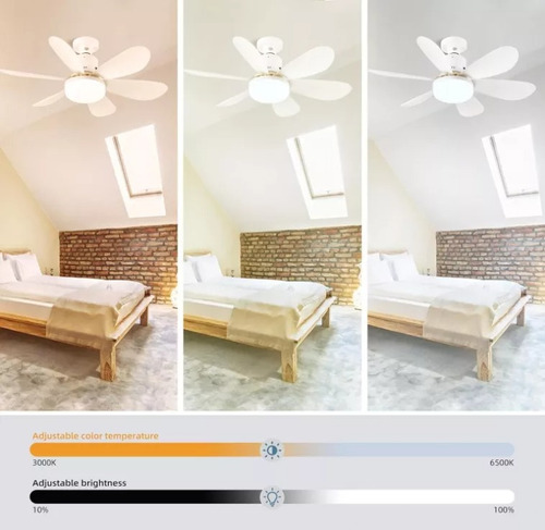 Ventilador De Techo Con Luz Led 40w Y Mando A Distancia